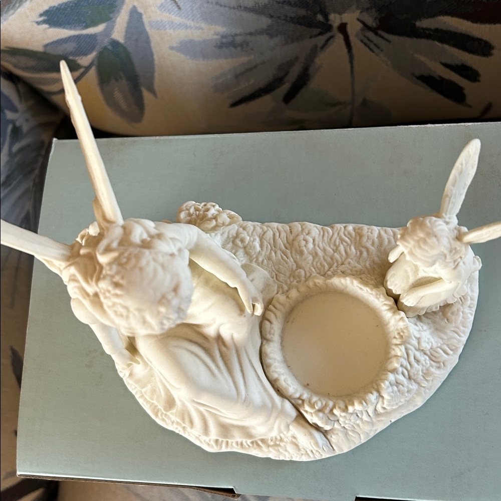Partylite-Ariana’s Garden Mother Daughter Fairy Angel Votive Candle Holder NIB - Picture 5 of 13